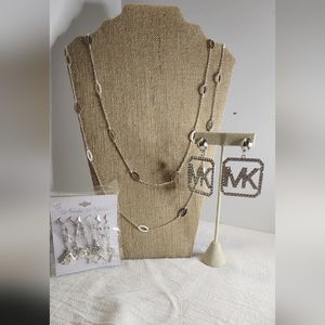 Necklace and earrings